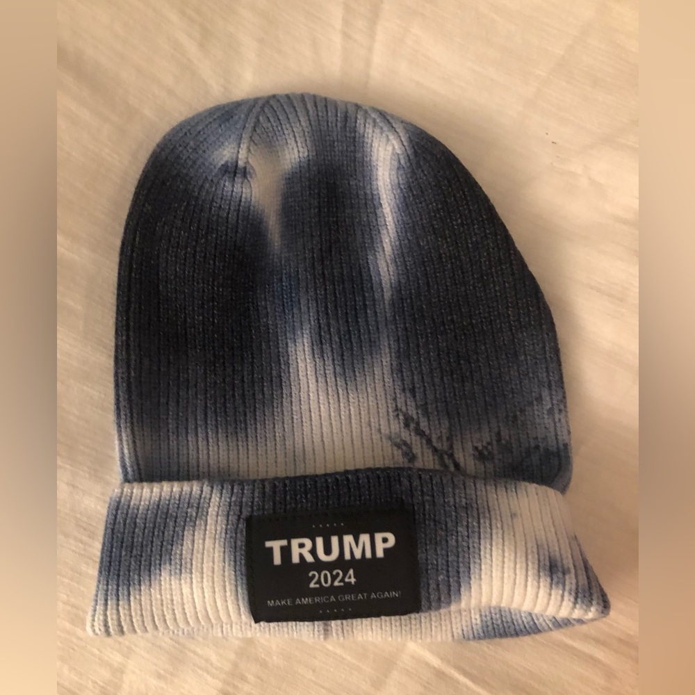 Trump 2024 tie dye beanie